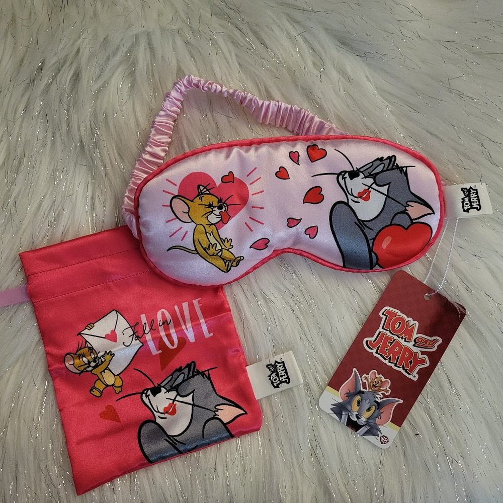 Tom & Jerry Eye Mask w/ Pouch